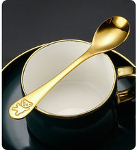 Set de couverts personnalisés 4 pièces en acier inoxydable 304 – Gravure du prénom avec adorable motif ours – Comprend couteau, fourchette, cuillère et petite cuillère - Avenue des Soldes