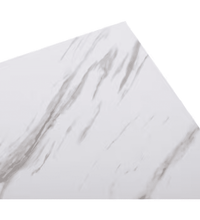 Table Basse Rectangulaire – Décor Marbre avec Piètement Métal Noir (MABLE) - Avenue des Soldes